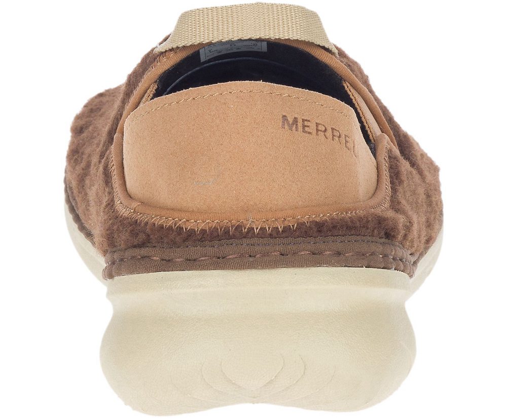 Merrell Slip Ons Brown - Hut Moc Cocoa - Mens 27IJQVRED